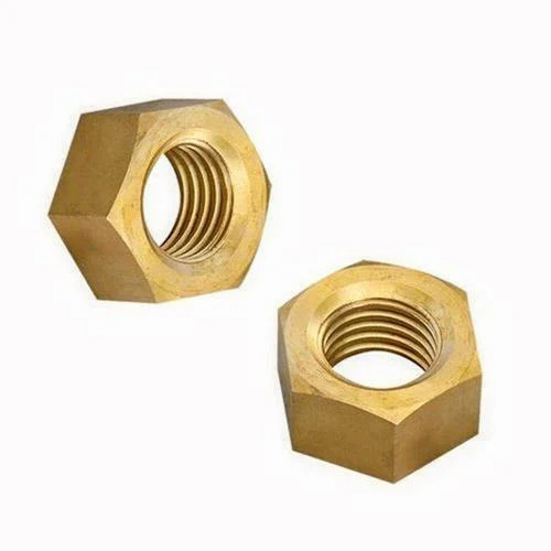 Golden Brass Hex Nuts