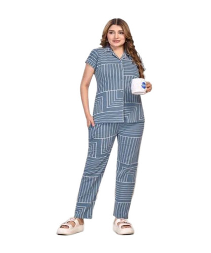 Ladies Hosiery Cotton Night Suit
