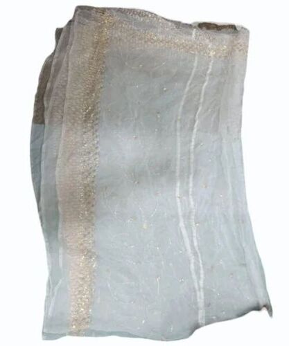 Ladies White Cotton Dupatta