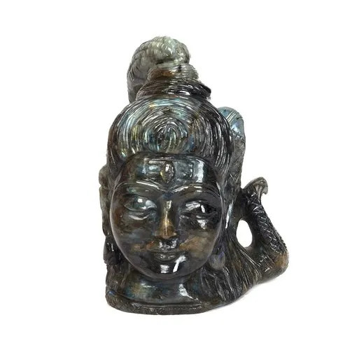 Multicolor Labradorite Shiva Head