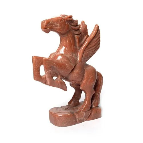 Orange Aventurine Horse With Wings