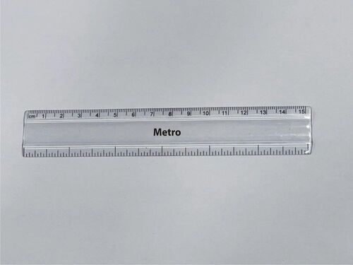 15cm Plastic Flat Scale Ruler