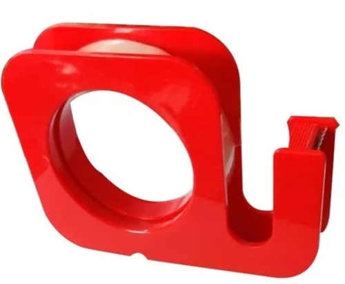 Red Plastic Mini Tape Dispenser