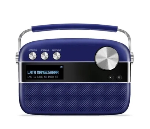 Saregama Carvaan Premium Portable Bluetooth Speaker - Color: Royal Blue