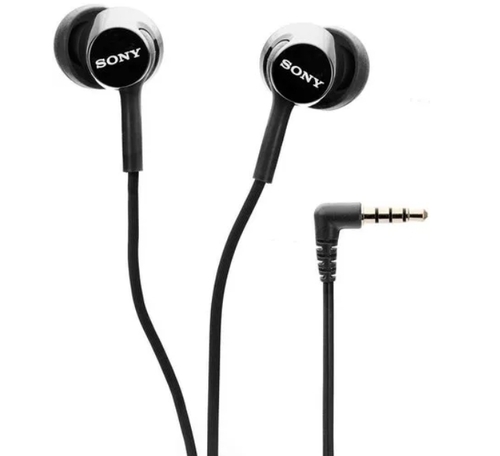 Sony Mdr-Ex155Ap Wired Earphone With Mic - Color: Black