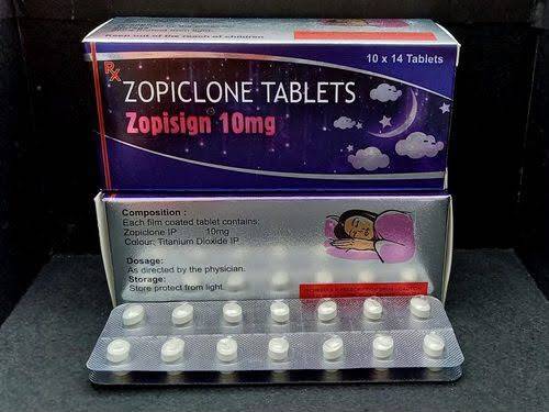 Zopiclone 10mg zopisign tablets