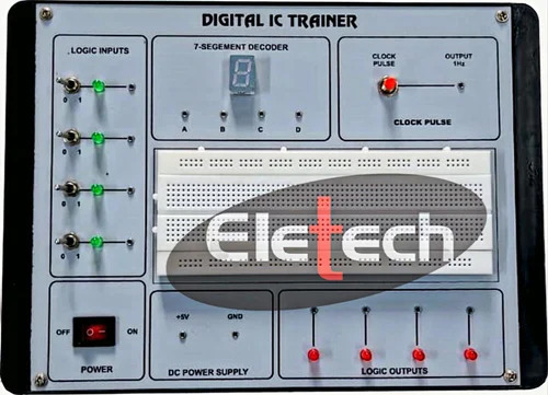 Digital Ic Trainer Kit With Bread Board