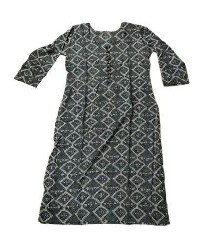 Grey Printed Kurtis