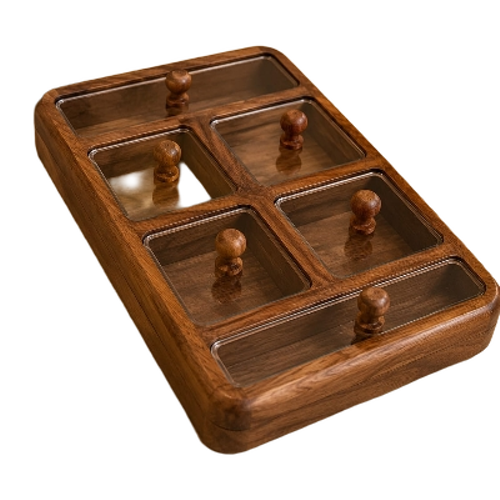 Handmade Design Wooden Dry Fruit Serving Tray