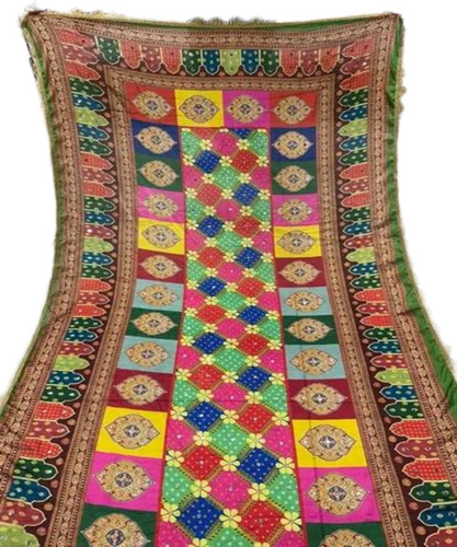 Mirror Work Dupatta - Cotton, Multicolor | Anti-Wrinkle, Comfortable, Breathable, Washable