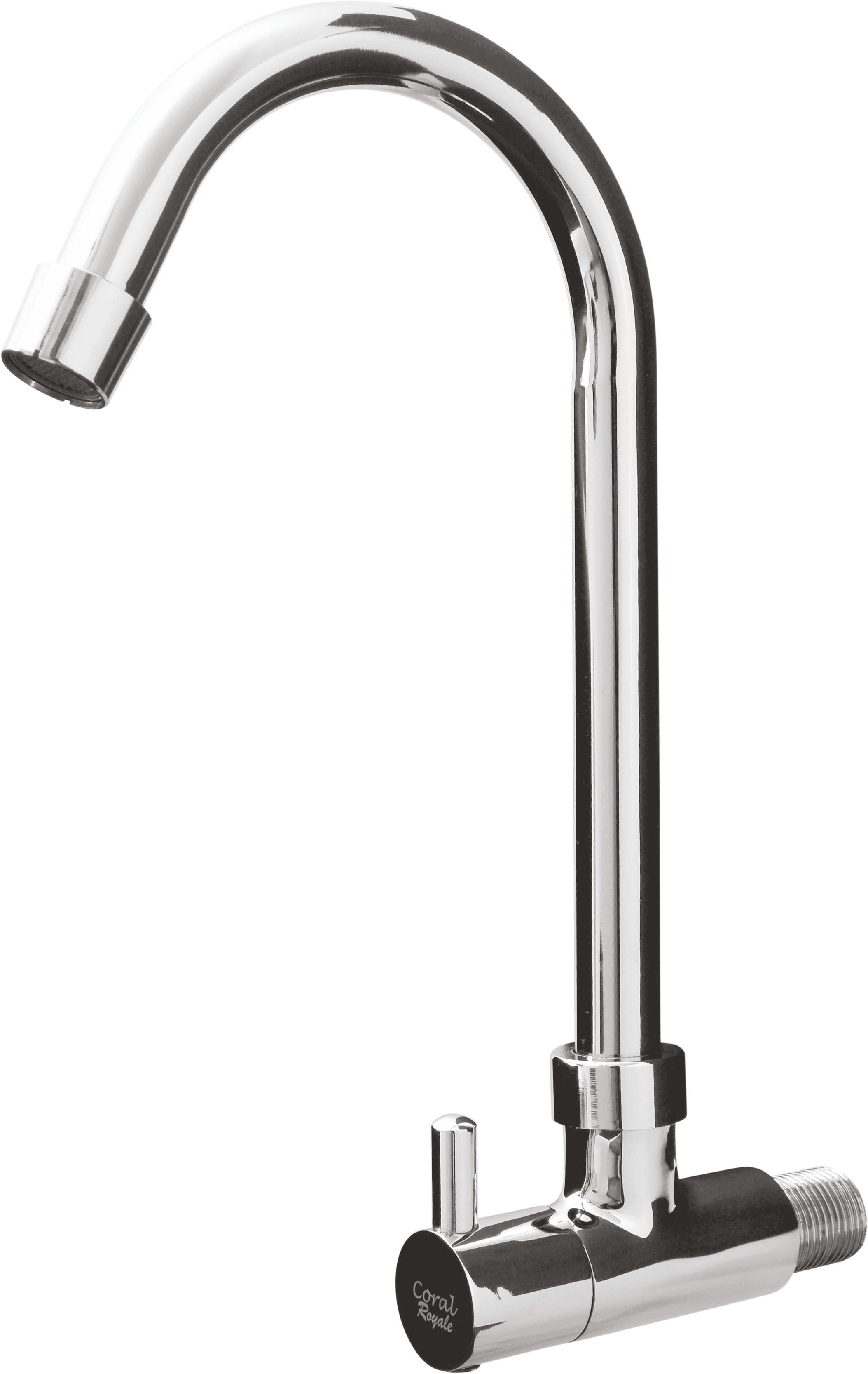 Royale Wall Mounted Sink Cock With Swiwel Spout - Feature: Rust Proof