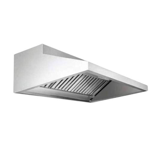 Silver Stainless Steel Exhaust Hood - Stainless Steel, Rectangle, Silver, Polished | Durable, Fine Finished, Machine Made, Indian Style, 1 Year Warranty