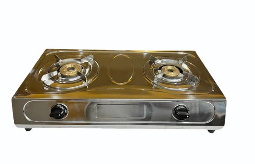 Silver Stainless Steel Lpg Gas Stove - Features: Durable