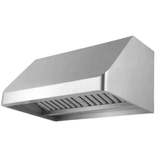 Stainless Steel Exhaust Hood - Stainless Steel, Silver, Rectangle | Polished Finish, Durable, Machine Made, 1 Year Warranty