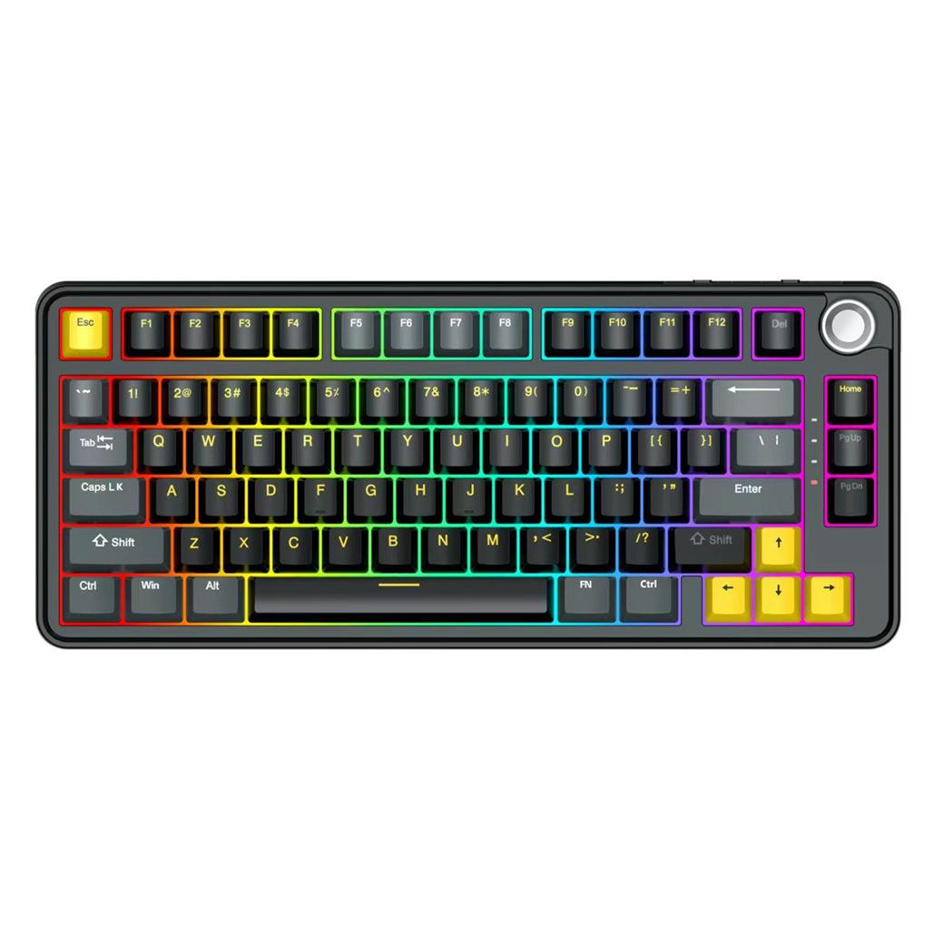 T-Wolf T40 Bluetooth The Third Mock Examination Mechanical Keyboard Wireless Blueberry Axis Satellite Axis Rgb Side Engraved Hot Plug 1000Hz Rate Of Return - Application: Computer