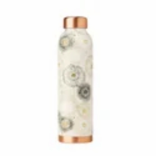 TAMTA Meena Floral Copper Bottle