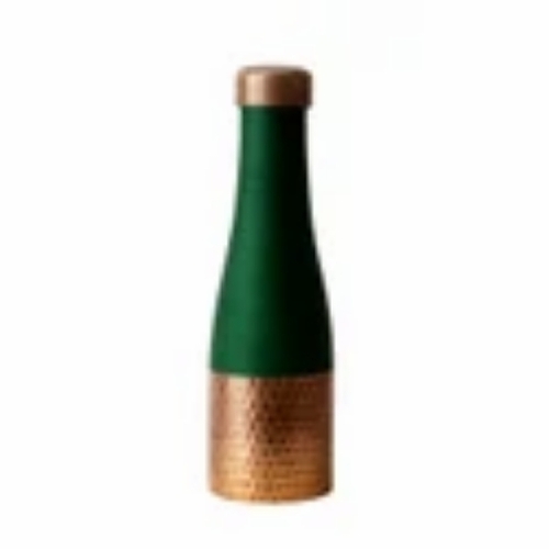 TAMTA Silk Copper Bottle Half Hammered Green Edition