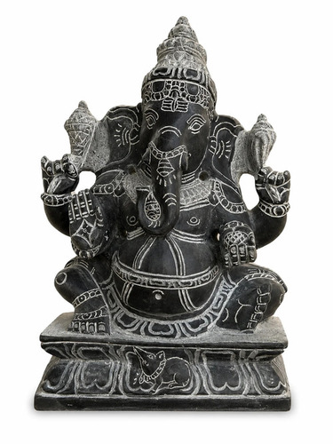 1 Ft Siddhi Ganesha Statue - Color: Black