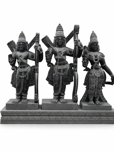 3.5 ft Rama Lakshmana and Sita Statue Set