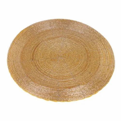 Brown Beaded Placemat