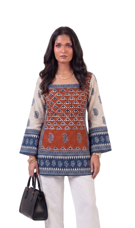 Ethnic Comfort Stylish Short Kurti - Bust Size: 100 Centimeter (Cm)