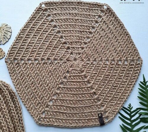 Jute Crocia Table Mat