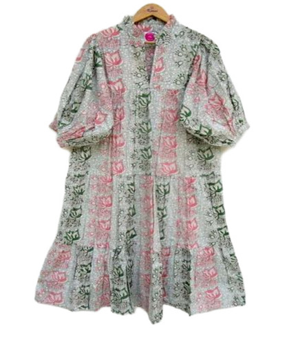 Lotus Printed Maxi Dress