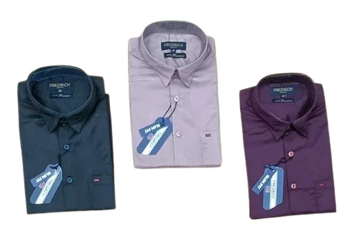 Men Plain Party Wear Shirt