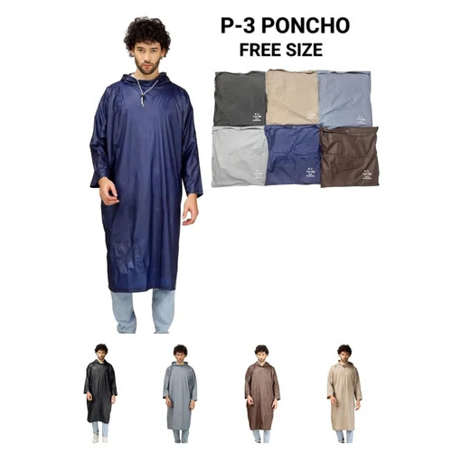 P 3 Rain Poncho Durable All Weather Protection