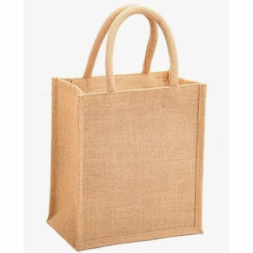 Plain Brown Jute Tote Bag