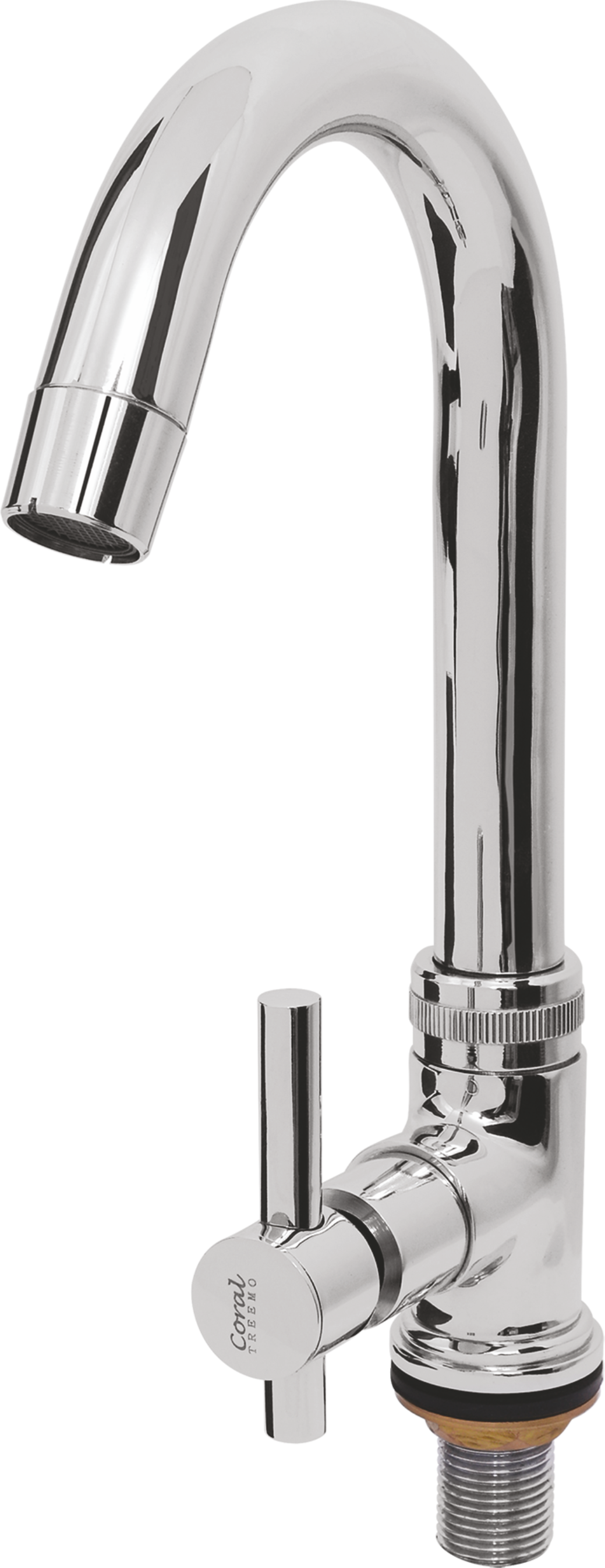 TREEMO Deck Mounted Swan Neck Faucet