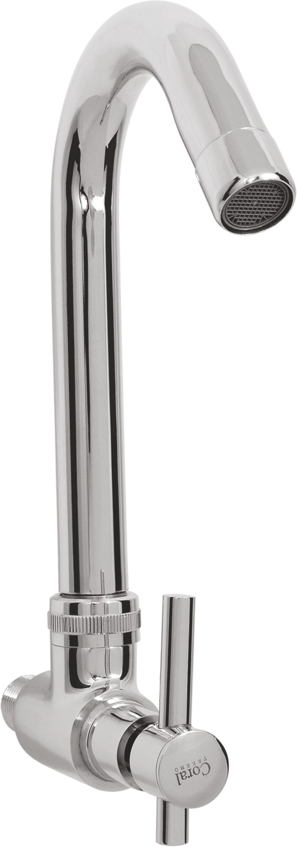 TREEMO Wall Mounted Sink Cock With Swivel Spout