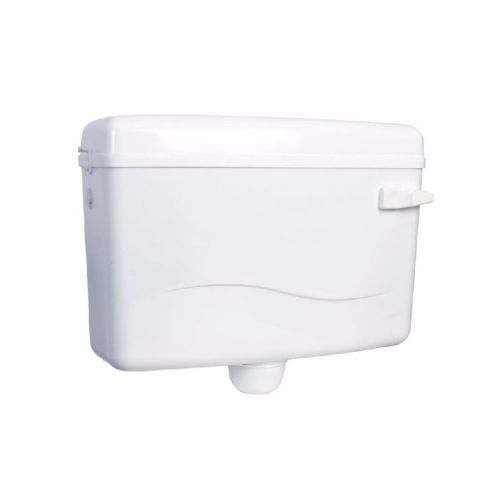 White Toilet Flushing Cistern
