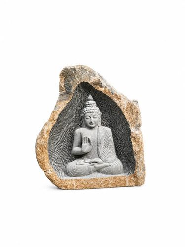 3.6 ft Meditating Buddha Boulder Sculpture 