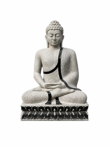 4.6 Ft Buddha On Lotus Throne Statue