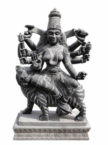 4.6 Ft Durga Devi Riding Tiger Statue