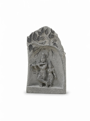 4 Ft Radha Krishna Beneath The Tree Relief Sculpture 