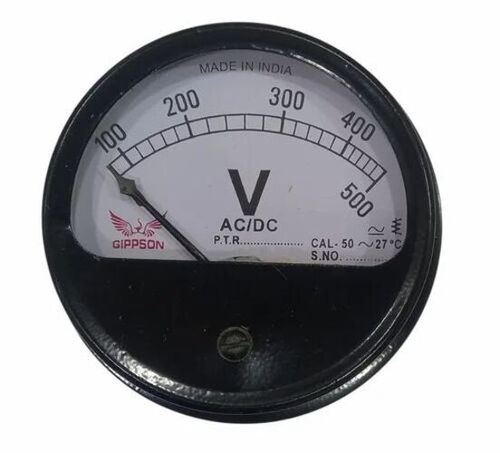 500 V 100mm (4") Round Volt Meter