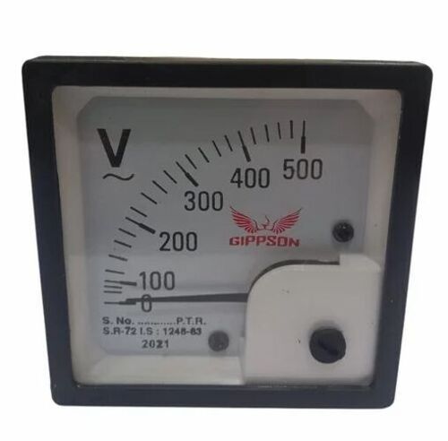 500 V 2.5 Inch Square Volt Meter