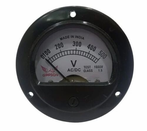 500 V Round Analog Volt Meters