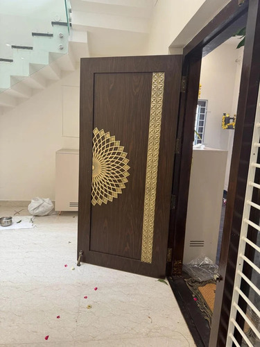 7 Feet Brass Main Door