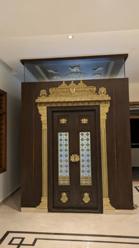 Antique Brass Pooja Door