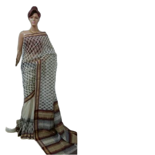 Block Print Handloom Silk Sarees