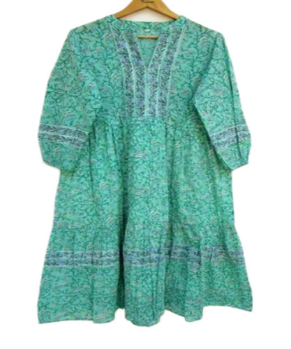 Block Printed Maxi Dress