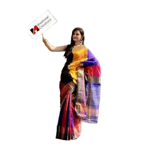 Colorful Handloom Silk Saree
