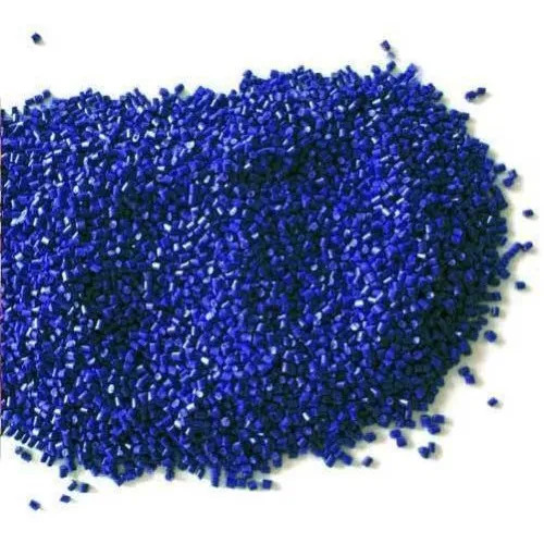 Dark Blue Reprocessed Plastic Granules