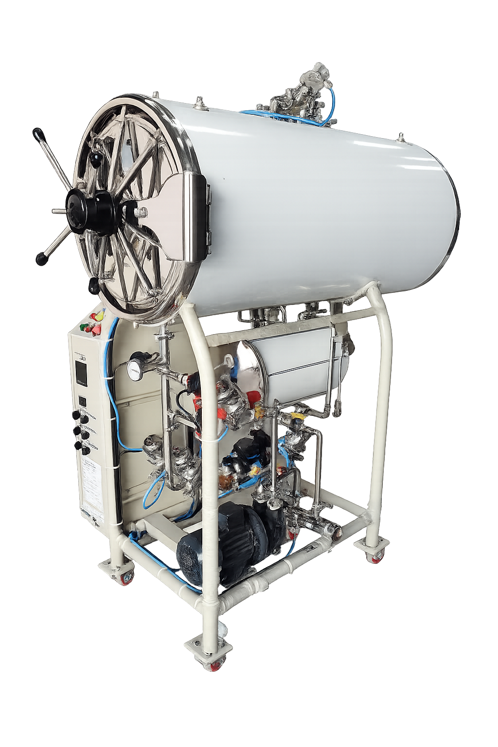 Horizontal Cylindrical High-pressure Steam Sterilizer - Capacity: 235 Ltr