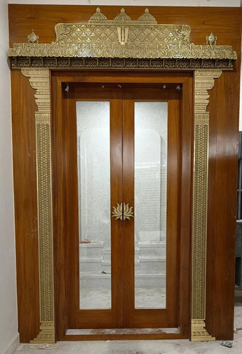 Pooja Room Brass Doors