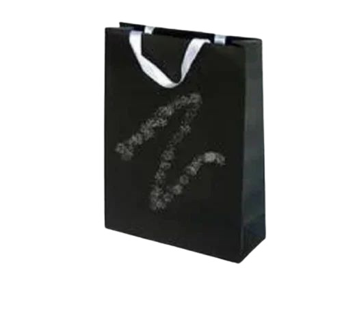 Black Paper Shopping Bag