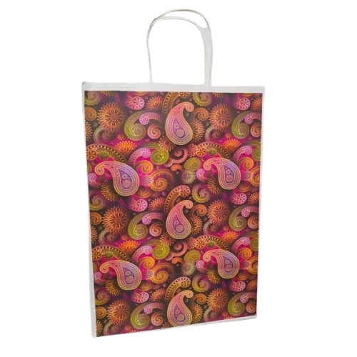 Multicolour Printed Kraft Paper Bags